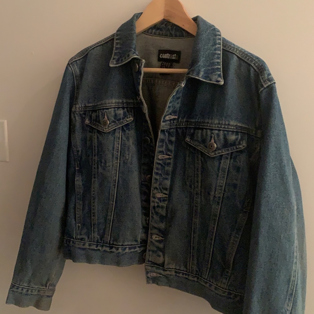 Vintage Cropped Denim Jacket
